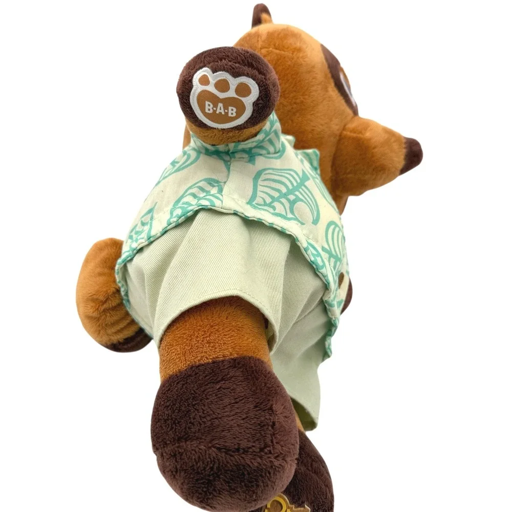 Build-A-Bear Animal Crossing Tom Nook Plush w/ Leaf‎ Shirt & Shorts 13